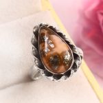 Indonesian Red Marcasite Size US 6 925 Sterling Silver Ring (RS64-38)