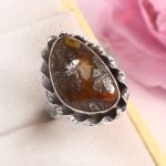 Indonesian Red Marcasite Size US 5 925 Sterling Silver Ring (RS64-25)