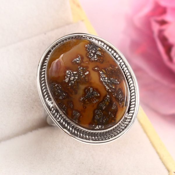 Indonesian Red Marcasite Size US 11 925 Sterling Silver Ring (RS64-79)