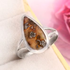 Indonesian Red Marcasite Size US 11 925 Sterling Silver Ring (RS64-92)
