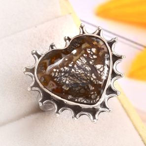 Indonesian Red Marcasite Size US 10 925 Sterling Silver Ring (RS64-67)