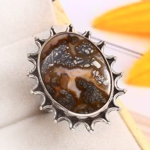 Indonesian Red Marcasite Size US 8 925 Sterling Silver Ring (RS64-57)