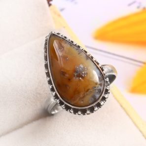 Indonesian Red Marcasite Size US 9 925 Sterling Silver Ring (RS64-64)