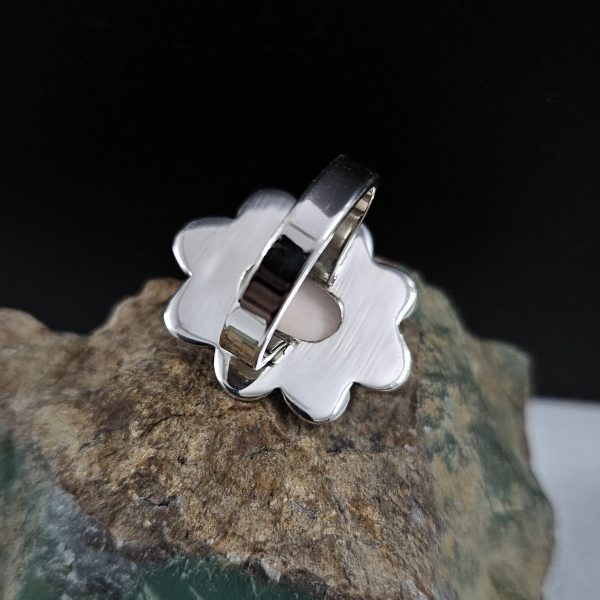 Pink Queen Conch 925 Sterling Silver Ring (REXT65-7) - Image 2