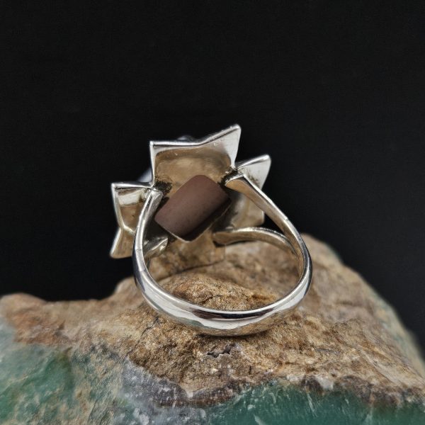 Pink Queen Conch 925 Sterling Silver Ring (REXT65-6) - Image 2