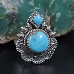 Mohave Turquoise 925 Sterling Silver Ring (RS45-12)