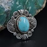 Arizona Turquoise 925 Sterling Silver Ring (RS102-52)