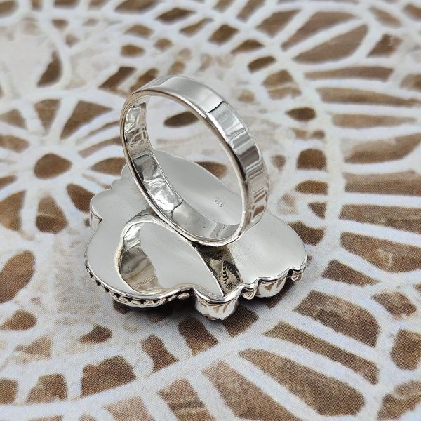 Ethiopian Opal 925 Sterling Silver Ring (REXT5-6) - Image 2