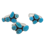 Turquoise Multi Ring Silver