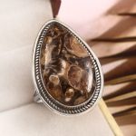 Turtella Jasper Size US 11 925 Sterling Silver Ring (REXT64-68)