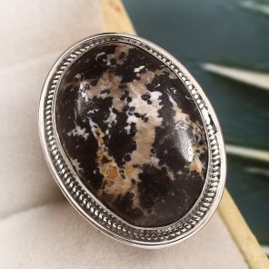 Wild Horse Jasper Size US 5 925 Sterling Silver Ring (REXT64-144)