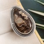 Turtella Jasper Size US 6 925 Sterling Silver Ring (REXT64-84)