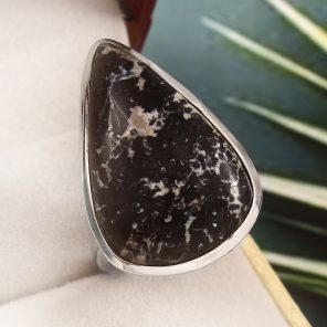 Wild Horse Jasper Size US 12 925 Sterling Silver Ring (REXT64-160)