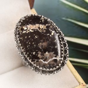 Wild Horse Jasper Size US 11 925 Sterling Silver Ring (REXT64-131)