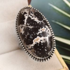 Wild Horse Jasper Size US 11 925 Sterling Silver Ring (REXT64-133)