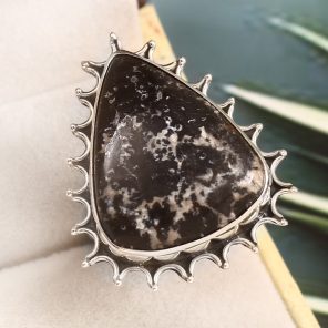 Wild Horse Jasper Size US 12 925 Sterling Silver Ring (REXT64-128)