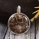 Turtella Jasper 1.25" 925 Sterling Silver Pendant (REXT64-46)