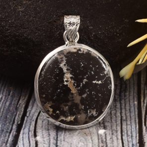Wild Horse Jasper 1.25â€³ 925 Sterling Silver Pendant (REXT64-113)