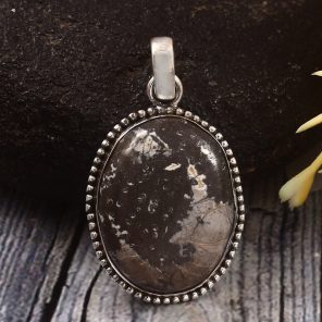 Wild Horse Jasper 1.25â€³ 925 Sterling Silver Pendant (REXT64-110)