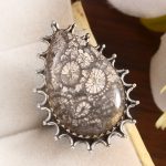 Fossil Coral Size US 6 925 Sterling Silver Ring (REXT43-144)