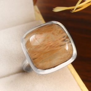 Rutile Size US 11 925 Sterling Silver Ring (RS17-324)