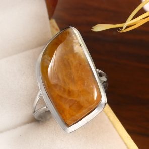 Rutile Size US 11 925 Sterling Silver Ring (RS17-326)