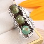 Kingman Turquoise Size US 6 925 Sterling Silver Ring (RS16-161)
