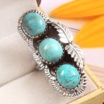 Kingman Turquoise Size US 6 925 Sterling Silver Ring (RS16-162)