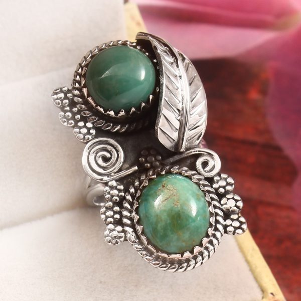 Kingman Turquoise Size US 6 925 Sterling Silver Ring (RS41-341)