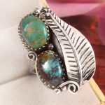 Kingman Turquoise Size US 10 925 Sterling Silver Ring (RS16-149)