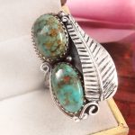 Kingman Turquoise Size US 7 925 Sterling Silver Ring (RS16-141)