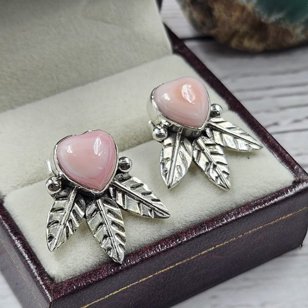Pink Queen Conch 925 Sterling Silver Stud Earring (REXT4-14) - Image 2