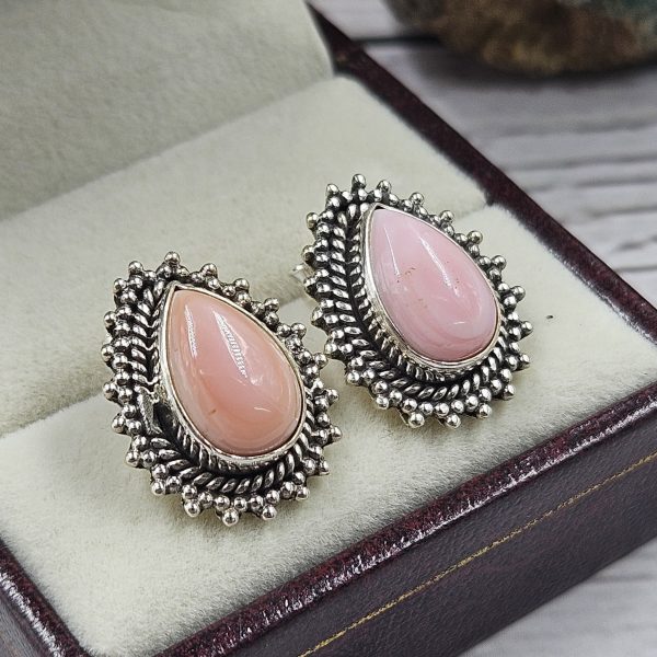 Pink Queen Conch 925 Sterling Silver Stud Earring (REXT4-15) - Image 2