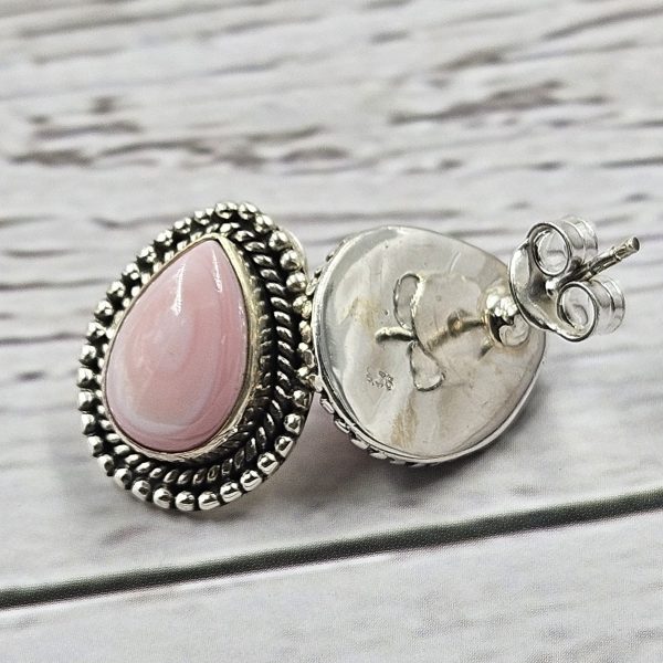 Pink Queen Conch 925 Sterling Silver Stud Earring (REXT4-6) - Image 2