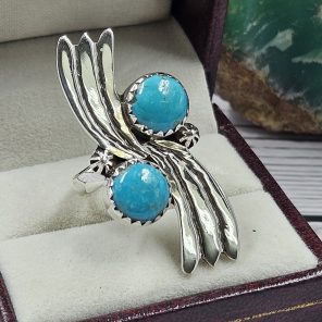 Arizona Turquoise 925 Sterling Silver Ring (REXT46-140)