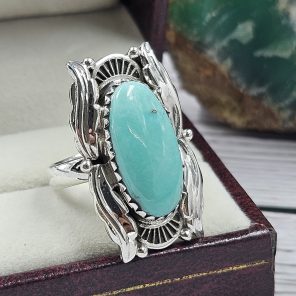 Arizona Turquoise 925 Sterling Silver Ring (REXT46-138)