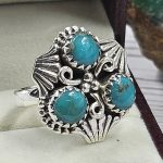 Arizona Turquoise 925 Sterling Silver Ring (REXT46-134)