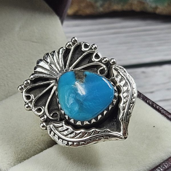 Arizona Turquoise 925 Sterling Silver Ring (REXT46-133) - Image 2