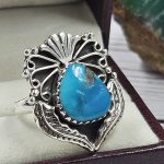 Arizona Turquoise 925 Sterling Silver Ring (REXT46-133)