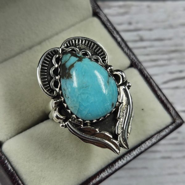 Arizona Turquoise 925 Sterling Silver Ring (REXT46-131) - Image 2