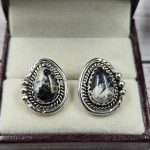 White Buffalo Turquoise 925 Sterling Silver Stud Earring (RS17-312)