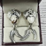 Wild Horse Jasper 925 Sterling Silver Southwest Stud Earring (REXT29-219)