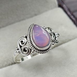 Aurora Opal 925 Sterling Silver Ring (REXT27-39)