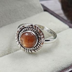 Sunstone 925 Sterling Silver Ring (REXT27-29)
