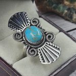 Arizona Turquoise Southwest Style 925 Silver Ring (RS31-129)