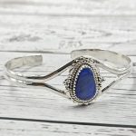 Australian Opal 925 Sterling Silver Cuff Bangle (RS9-272)