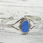 Australian Opal 925 Sterling Silver Cuff Bangle (RS9-273)