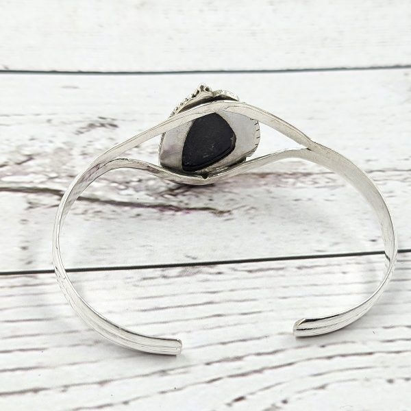 Australian Opal 925 Sterling Silver Cuff Bangle (RS9-273) - Image 2