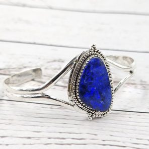Australian Opal 925 Sterling Silver Cuff Bangle (RS9-270)