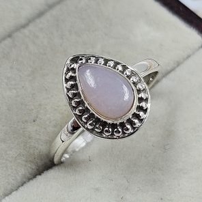 Pink Opal 925 Sterling Silver Ring (RS38-15)